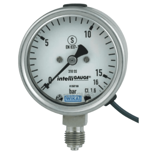 Bourdon tube pressure gauge with electrical output signal– Model PGT 23.063