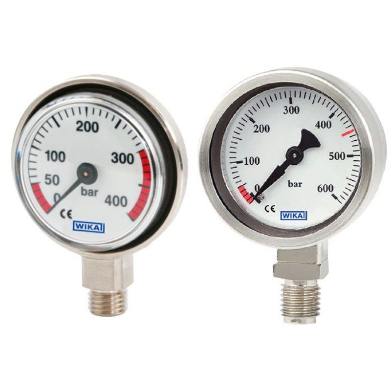 Pressure gauge for scuba diving