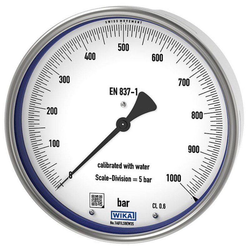 Test gauge, stainless steel